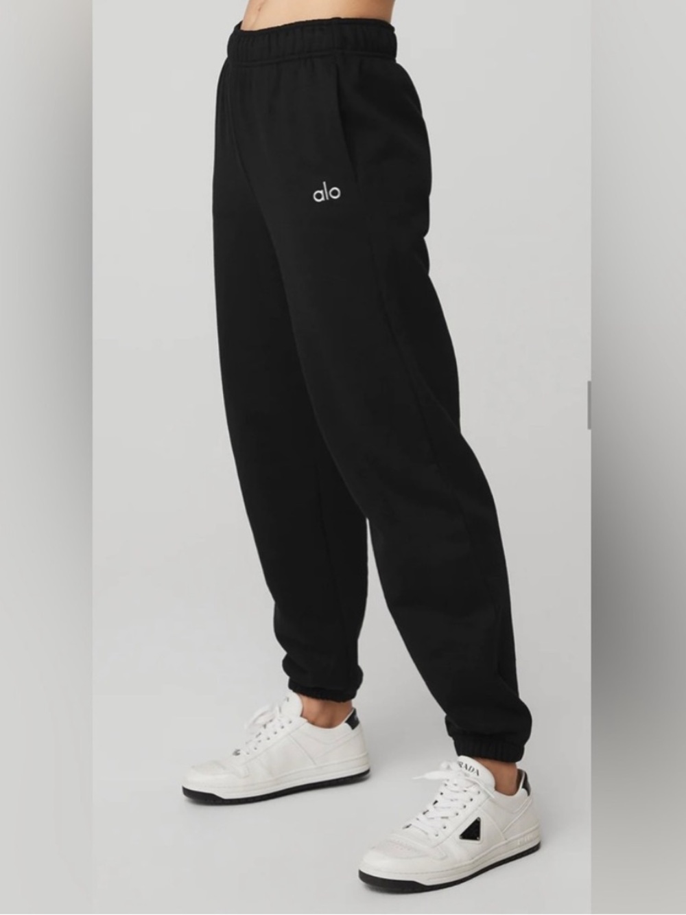 ALO Yoga Accolade Casual Black Jogger Ultra Soft Heavyweight Sweatpants SZ S
